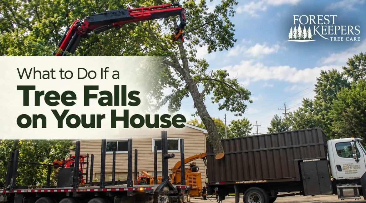 what to do if a tree falls on your house